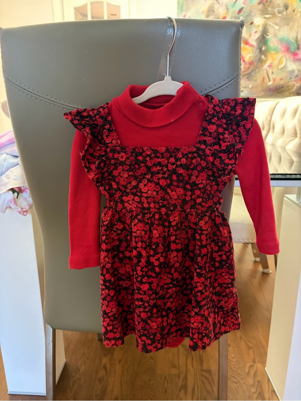 Gap baby Ruffle Dress and Turtleneck set 6-12M